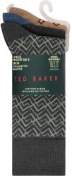 Ted Baker Чорапи Ted Baker Men's Formal Ribbed Cuff Crew Socks - Grn/Char/Brn HT