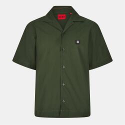 HUGO Men's Espino Button-Front Overshirt - Green 309