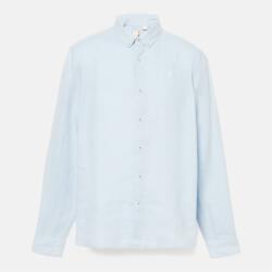 Timberland Риза Timberland Men's Mill Brook Linen Leaf Green Long-Sleeve Plain Shirt - Skyway