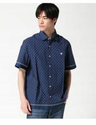 GUESS Sötétkék Rövid Ujjú Ing Mintás (xs) (594679)