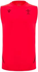 Macron Wales Rugby Sleeveless Training Shirt 2025 Adults - Red