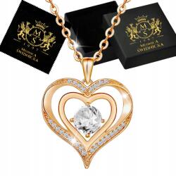 Mennica Świdnicka Nyaklánc Arany Ezüst 925 Medállal Ajándék Strasszok Ajándék Anyának
