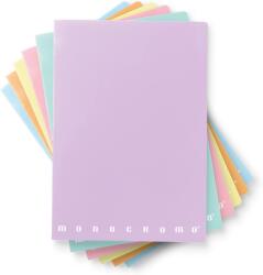 Pigna Monocromo tűzött füzet, A4, 42 lap, vonalas, 6-féle szín, PASTEL (2298901)