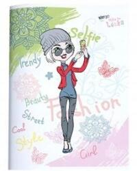 Strigo Füzet A5 16 kockás Hejka tu Lenka Strigo Mintás 4 (5902315571242)