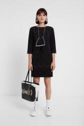 Desigual Fekete Ruha, 3/4 ujjú, Size 36 (19WWVW16_2000)