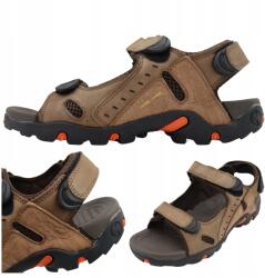 DK Férfi Szandálok Nyárra Trekking Kényelmes Könnyű Dk ZT-013 Brown Méret 43 (ZT-013BROWN)