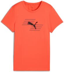 PUMA Women's Hyrox Short-Sleeve Performance Gym Top - Glowing Red