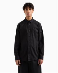 Giorgio Armani Риза с дълъг ръкав Armani Exchange Men's Long Sleeve Patterned Shirt - Black FC041