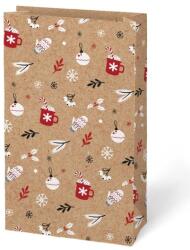 MFP Karácsonyi Ajándéktáska Eco Kraft Mfp Pohártartó Nélkül