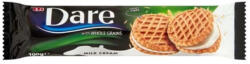  DARE teljes kiőrlésű gabonás keksz tejkrémmel - 100g - koffeinzona