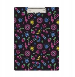 Biurfol Klipszes Tábla A4 Clipboard Neon Nyomtatás Lányos (KHN-01-26)