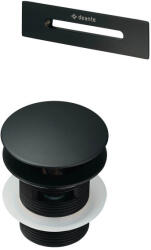  CLIC-CLAC szett_kádhoz_túlfolyóval_nero (KYY_N10B)