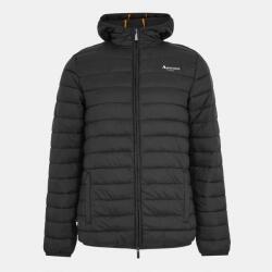 AQUASCUTUM Яке AQUASCUTUM Men's Hooded Hip Length Long Sleeve Medium Puffer Jacket - Black