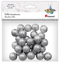 Titanum Hungarocell Golyók Ezüst 30DB 20MM Titanum (5903714551354)