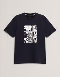 Ted Baker Тениска Ted Baker Men's Box Print Regular Fit T-Shirt - Navy