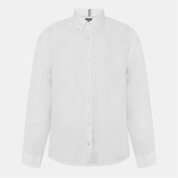 HUGO BOSS Риза Boss Men's H Liam Black Long Sleeve Plain Shirt - White 100