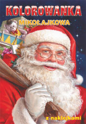 Pol-Mak Kifestőkönyv Matricával A5 Mikulás Bn 3 (10454)