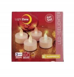  Tealight 4db LED-es meleg és színes Gyertya (09)