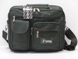 Bellugio Férfi válltáska: khaki vászon, 2 rekeszes (1101741)