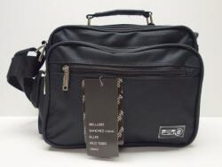 Bellugio Férfi válltáska: fekete vászon, 2 rekeszes (1148852)