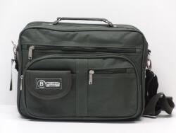 Bellugio Férfi válltáska: khaki vászon, 2 rekeszes (1101750)