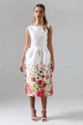  Coast Fehér Virágos MIDI Ruha (9-10L) (581999)