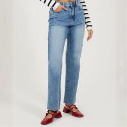 Brave Soul Дамски дънки Brave Soul Womens Straight Leg Denim Jeans - Mid Blue Wash