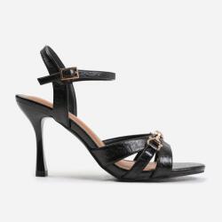 Wheres That From Сандали Wheres That From Women's Delina Heeled Sandals - Black