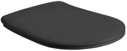 Kerasan NOLITA SLIM WC-ülőke, Soft Close, duroplast, matt fekete (539131)