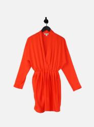 UNIQUE21 Piros Szatén Mini Ruha (36) (425241)