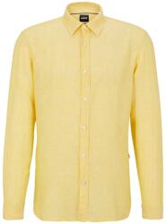 HUGO BOSS Риза Boss Men's Liam Long Sleeve Plain Shirt - Bright Yellow