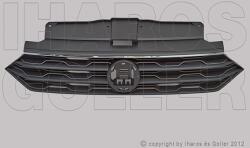 VW T-Roc 2017-2021 - Hűtődíszrács fekete, felső krómdíszléccel