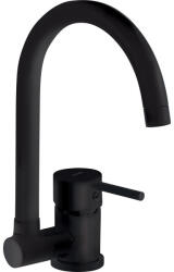  Aster mosogató csaptelep_összecsukható kifolyóval_fekete (BCA_N61M)
