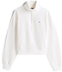 Tommy Hilfiger Women's TJ Flag Quarter-Zip Fleece - Ecru