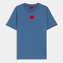 Hugo Тениска Hugo Mens HUGO Diragolino Contemporary T-Shirt with Logo Detail - Med Blue 422