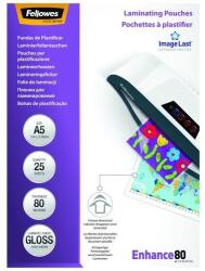 Fellowes Lamináló fólia FELLOWES A/5 80 mikron fényes 25/csom (5396003) - fotoland