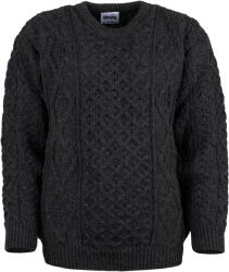 Vlnka Női kerek nyakú gyapjúpulóver, sötétszürke ruházat méretei L