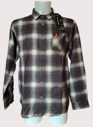 Brave Soul kockás férfi ing (bordó-szürke) (L méret)