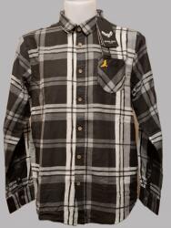 Brave Soul kockás férfi ing (fekete-szürke-fehér) (M méret)