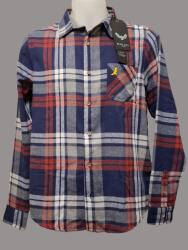 Brave Soul kockás férfi ing (kék-piros-fehér) (XL méret)