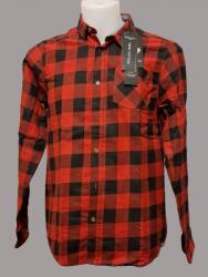 Brave Soul kockás férfi ing (piros-fekete) (XL méret)