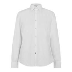 HUGO BOSS Риза с дълъг ръкав Boss Men's C-HALC4 LinSht Long Sleeve Kent Collar Shirt - White 100