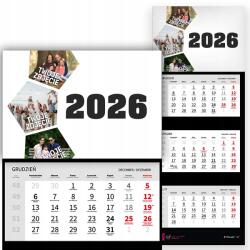  Háromrészes Naptár 2026 Év Függő Irodai Falikép (Kalendarz 26 Twoje Zdjęcia Mix Wz)