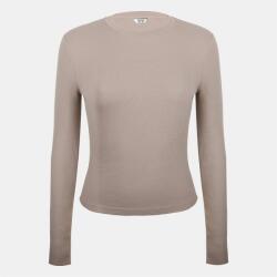 Jack Wills Бебешка тениска Jack Wills Women's Waffle LSBaby Cotton Crew Neck Slim Fit Long Sleeve T-Shirt - Taupe