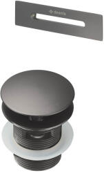  CLIC-CLAC szett_kádhoz_túlfolyóval_Titanium (KYY_D10B)