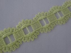 Haft Mg 10098 Gipiura szemes seledin 3, 5cm széles lengyel gyártmány (10098)