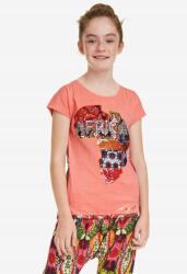 Desigual Korall Flitteres Póló, 7-8L, rózsaszín, pamut (595681)