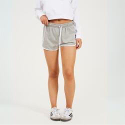 Brave Soul Дамски къси панталони Brave Soul Womens Running Shorts with Contrast Binding - Grey Marl/White
