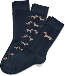 Tchibo - 3 pár férfi zokni - férfi - méret 44-46 - kék/mintás