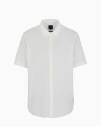 Giorgio Armani Риза Armani Exchange Men's Short Sleeve Plain Shirt - Off White U0009